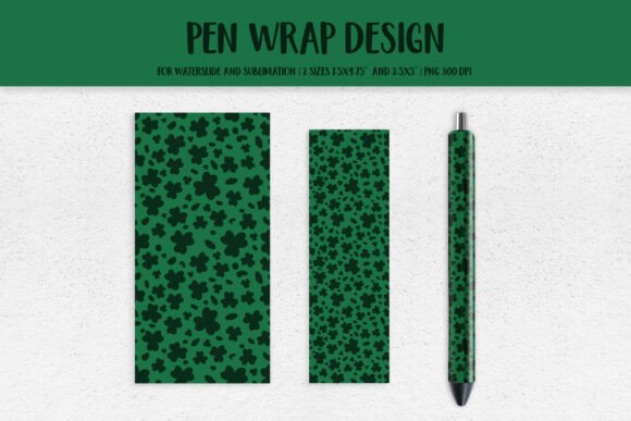 Download St Patricks Day Leopard Pen Wrap PNG - Leopard pen Collection