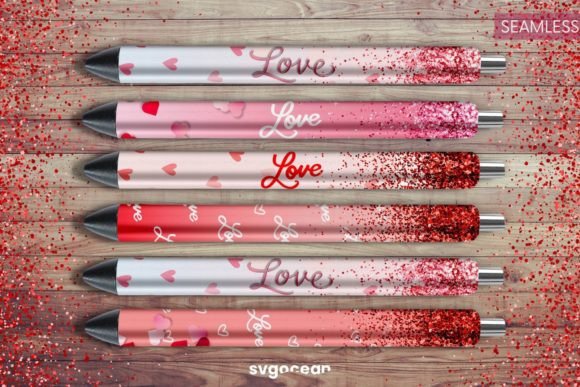 Download Valentines Pen Wraps Glitter Sublimation - Glitter sublimation Collection