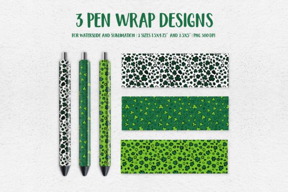 Download St. Patricks Day Leopard Pen Wrap PNG - Leopard pen Collection