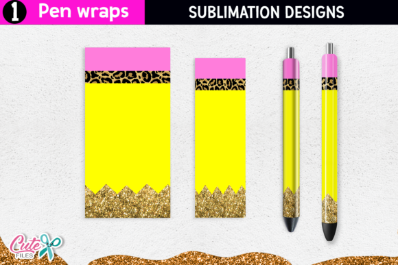 Download Leopard Pen Wraps Sublimation Designs - Leopard pen Collection