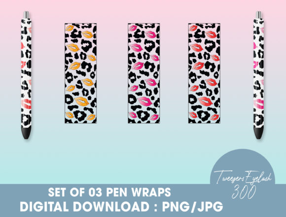 Download Kiss Leopard Pen Wraps PNG - Leopard pen Collection
