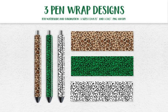 Download St. Patricks Day Leopard Pen Wrap PNG - Leopard pen Collection