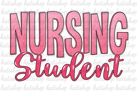 Download Pink Nursing Student Glitter Sublimation - Premium Resources